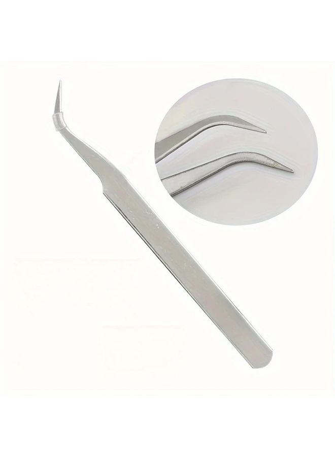 Precision Tweezers Set 6pcs Straight Curved For DIY Jewelry Making Repair - Image 5