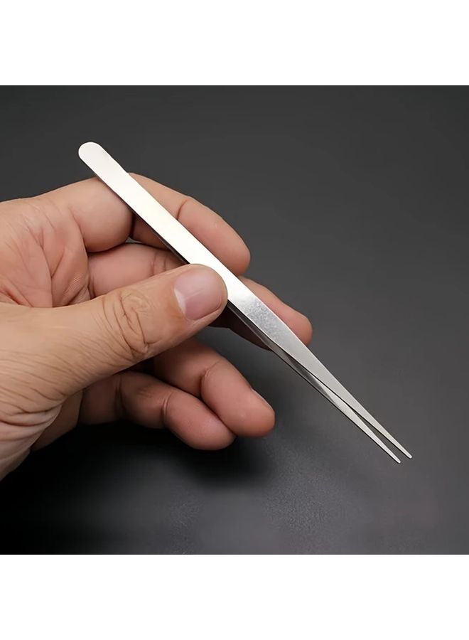 Precision Tweezers Set 6pcs Straight Curved For DIY Jewelry Making Repair - Image 2