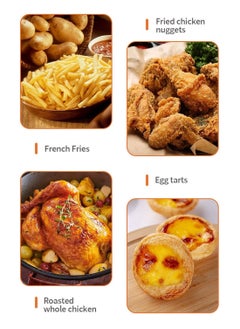sokany Digital Dual Zone Air Fryer 2800W 4L+4L Capacity With Rapid Hot Air Circulation For Frying, Grilling, Broiling, Roasting, and Baking SK-ZG-8030  - Image 5