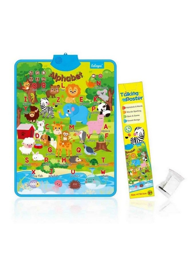 Interactive Educational English Alphabet Phonetic Chart Multicolour 41 x 55.5 cm MKT-N045957