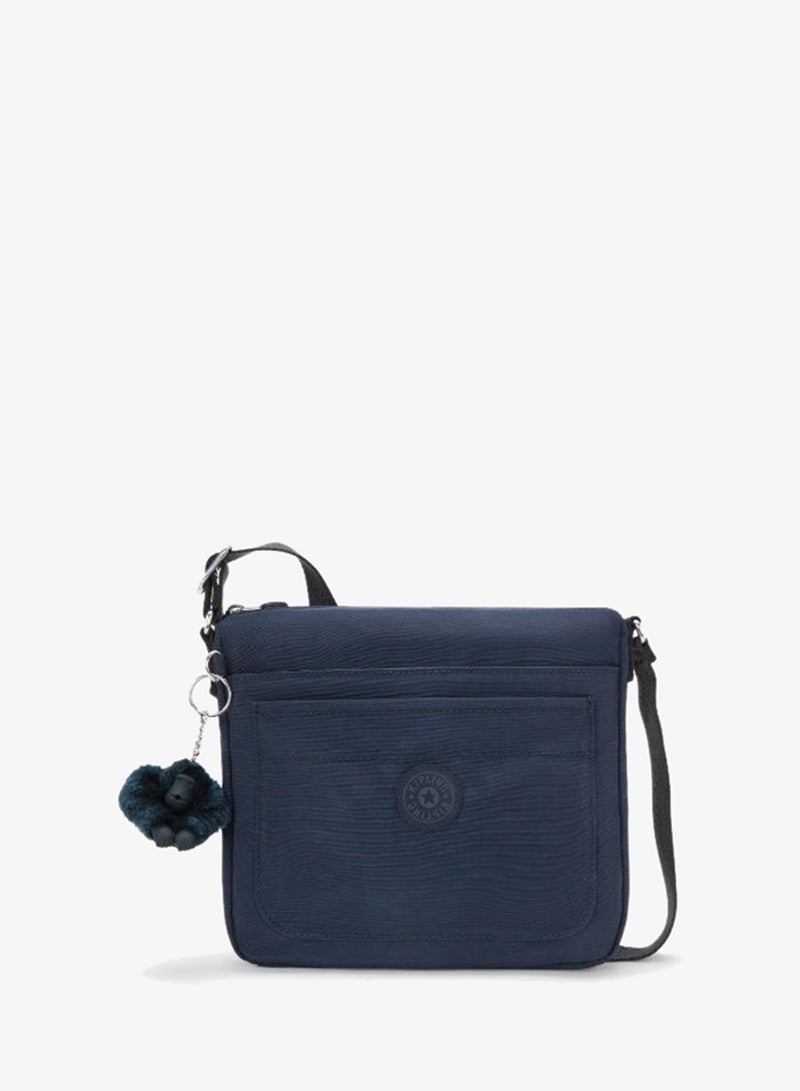 kipling Sebastian Medium crossbody bag with adjustable shoulder strap Blue Bleu 2 - Image 1