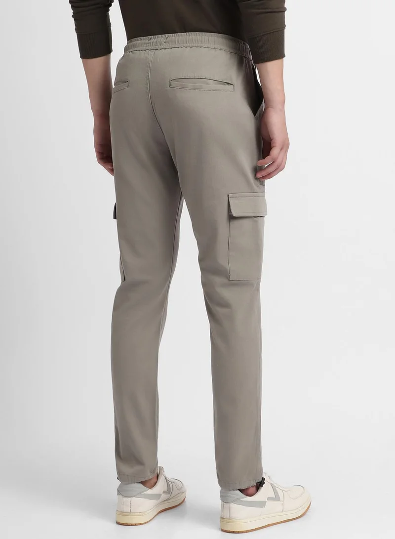 Dennis Lingo Mousse Grey Cargo Joggers For Men