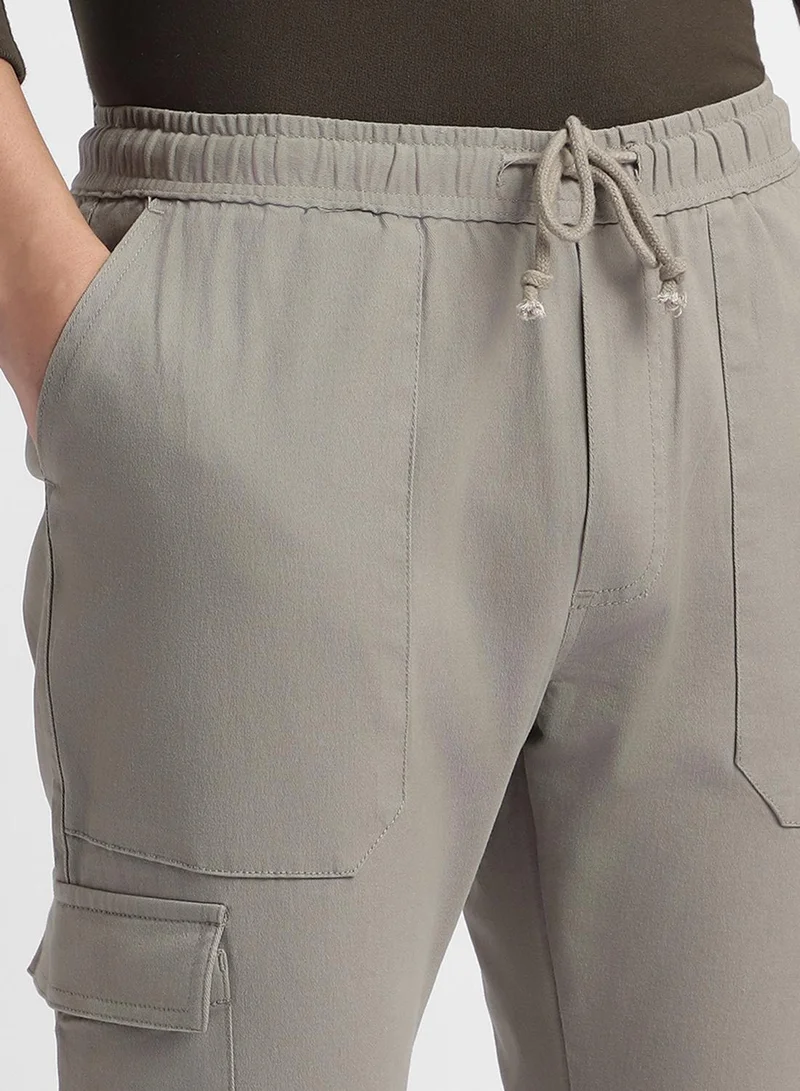 Dennis Lingo Mousse Grey Cargo Joggers For Men