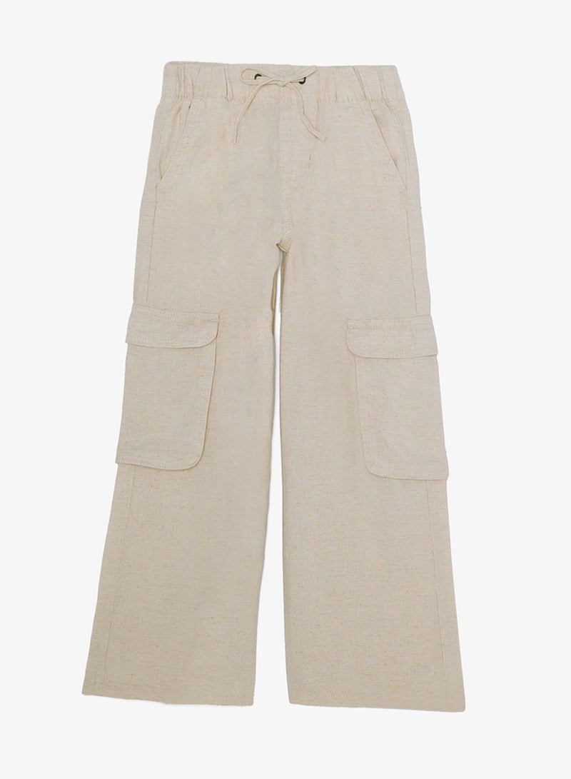 Ripples Girls Cargo Wide-Leg Pant - Image 1