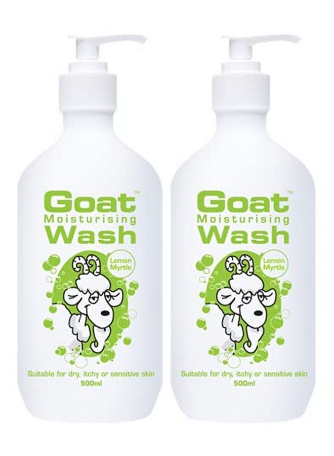 goat Soap Moisturizing Body Wash Value Duo Pack 16.9 Oz Body Wash To Revive Your Skin Lemon Myrtle  - Image 1