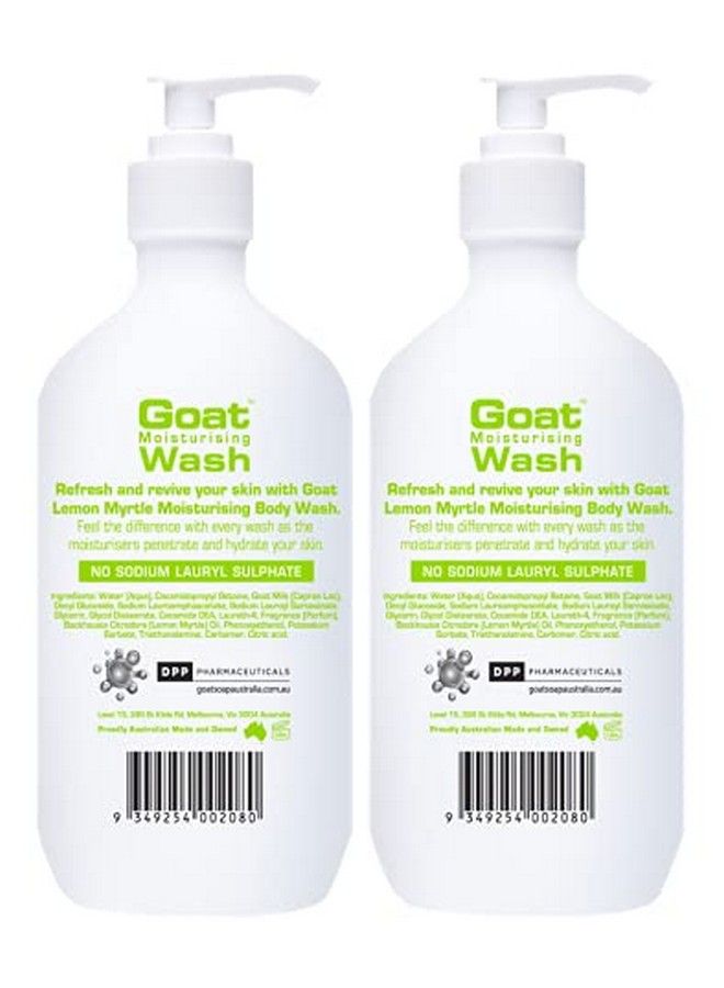 goat Soap Moisturizing Body Wash Value Duo Pack 16.9 Oz Body Wash To Revive Your Skin Lemon Myrtle  - Image 3