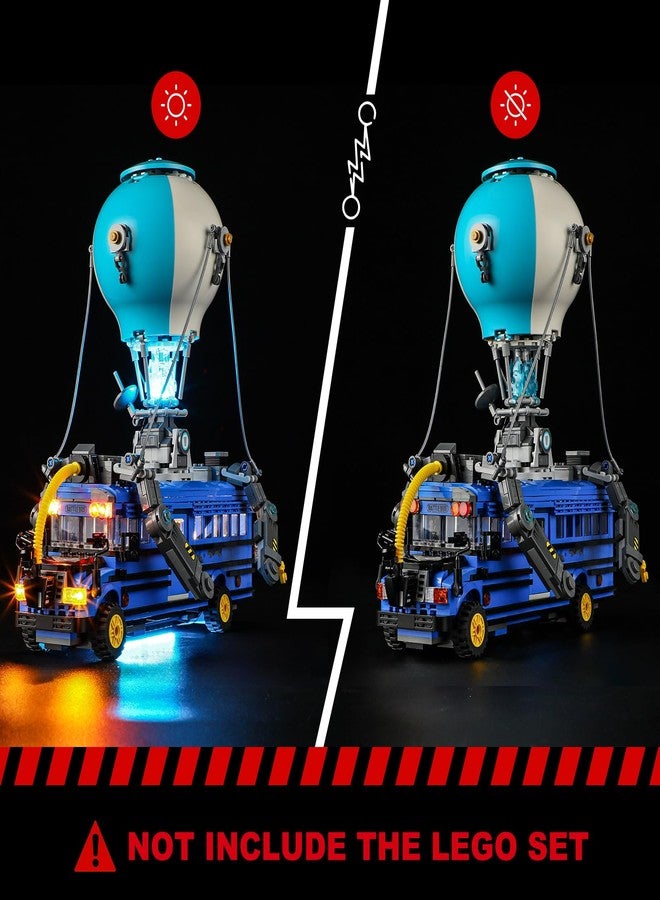 BRIKSMAX طقم إضاءة BRIKSMAX 2.0 لباص المعركة من ليغو - إضاءة LED مبتكرة متوافقة مع ليغو فورتنايت 77073 - مجموعة الطراز غير مدرجة - Image 2