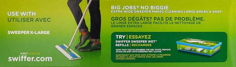 Swiffer LARGE DRY CLEANING CLOTHS 16 COUNT WHITE - Image 2
