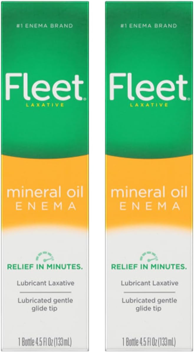 Fleet Fleet Laxative Mineral Oil Enema, 4.5 fl oz (Pack of 2)