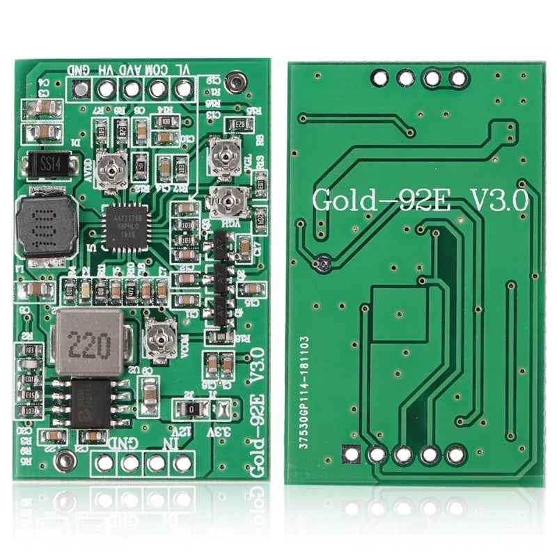 TCON Board 4-Channel Voltage Adjustable Module - Model 92E 12V Input Output VCOM AVDD VGH VGL for LCD Screen TCON Board - Image 2