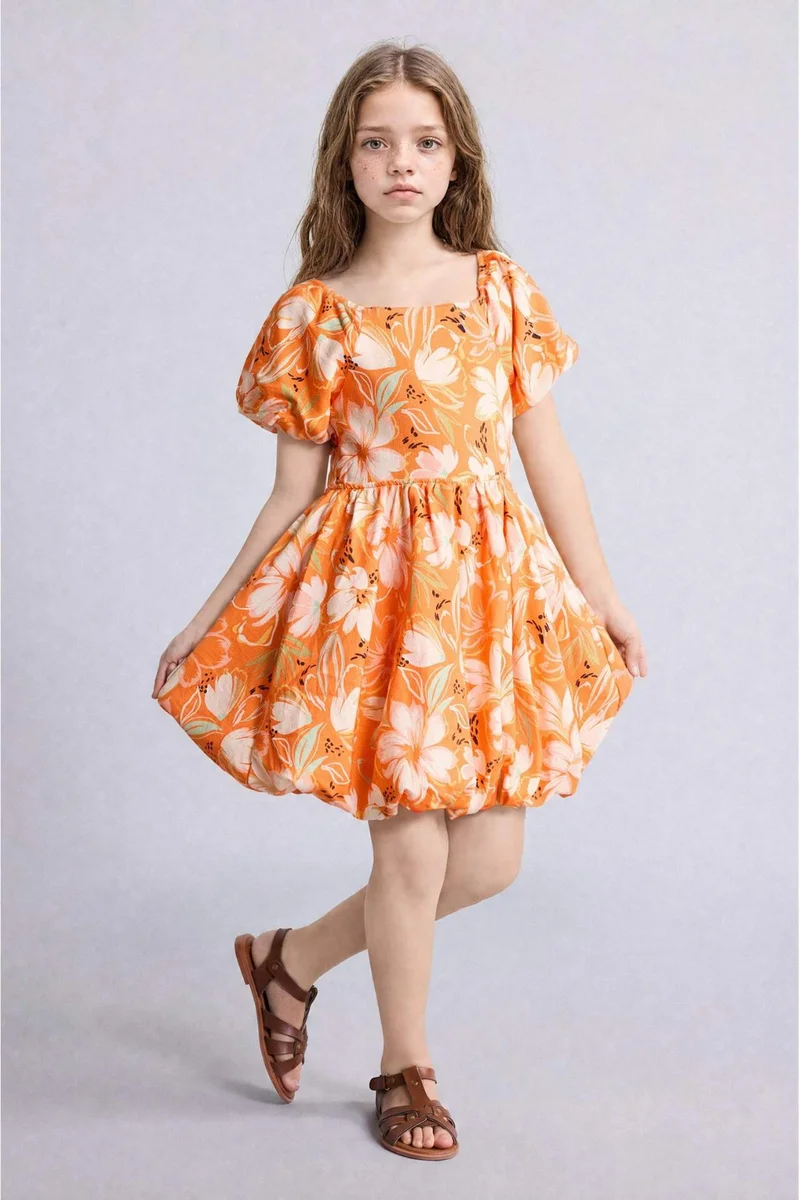 DeFacto Girl Short Sleeve Woven Dress