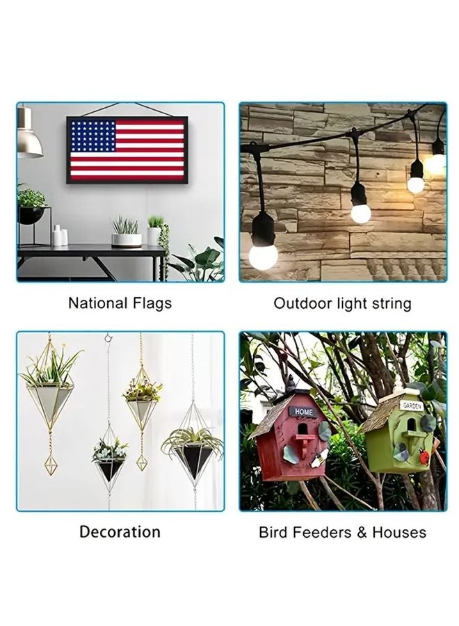 38 قطعة من خطافات التعليق السريعة المصنوعة من الفولاذ المقاوم للصدأ ثقيل الوزن، ومشابك قفل مثبتة على الحائط - Image 4