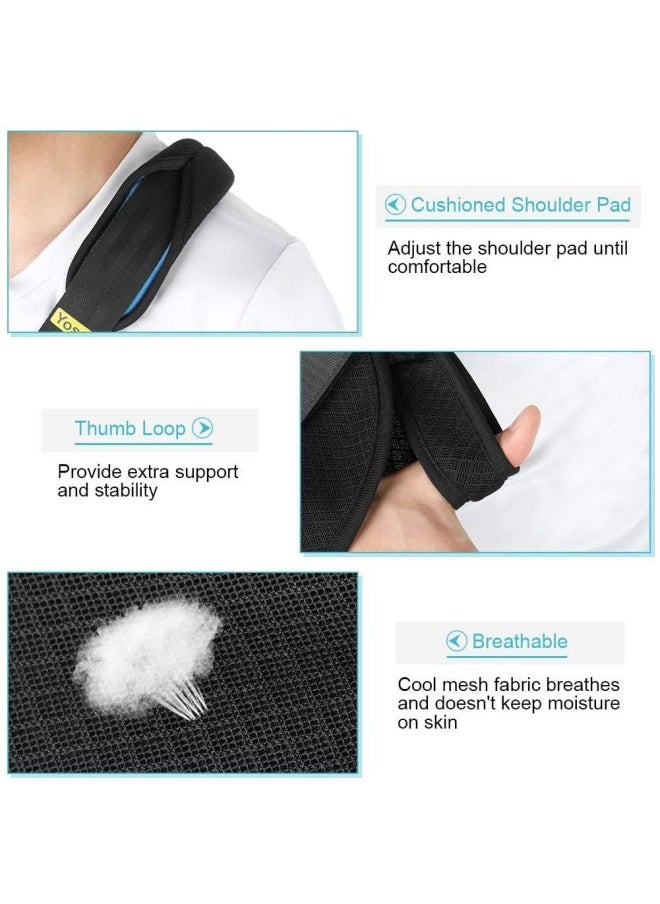 klarako - Children's Arm Sling, Breathable Lightweight Arm Rest Shoulder Immobilizer for Broken Arm Wrist Elbow Shoulder Injuries, With Thumb Loop and Shoulder Pad - Image 1