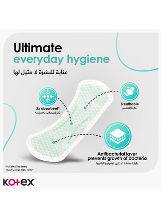 Antibacterial Panty Liners, 99% Protection from Bacteria Growth, Long Size - view 5