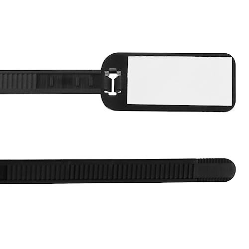 Skywalker 3” Cable Ties w/Write-on Label (Black / 100 Pack) - Image 1