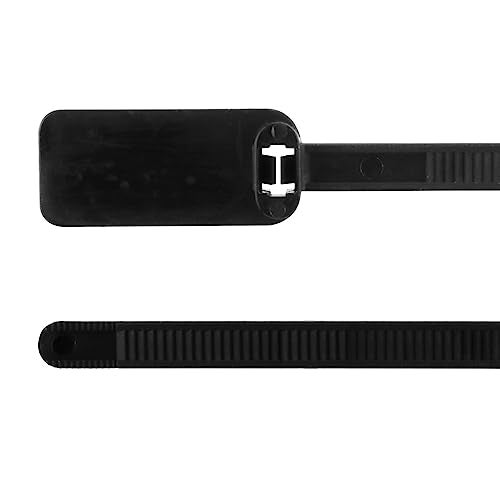 Skywalker 3” Cable Ties w/Write-on Label (Black / 100 Pack) - Image 2