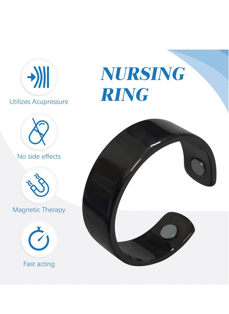 SOUTH MOON Adjustable Blood Glucose Balance Ring 2-Pack – Non-Invasive Acupressure Ring for Natural Sugar Support, Unisex Magnetic Therapy Design for Men & Women ﻿  - Image 3