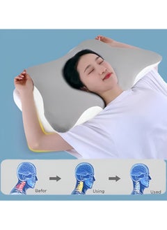 ESSENTIALS 360 Memory Foam Bed Pillow  for Shoulder and Neck Pain Relief, Orthopaedic Pillow for Side Sleeping with Washable Cover  - Image 4