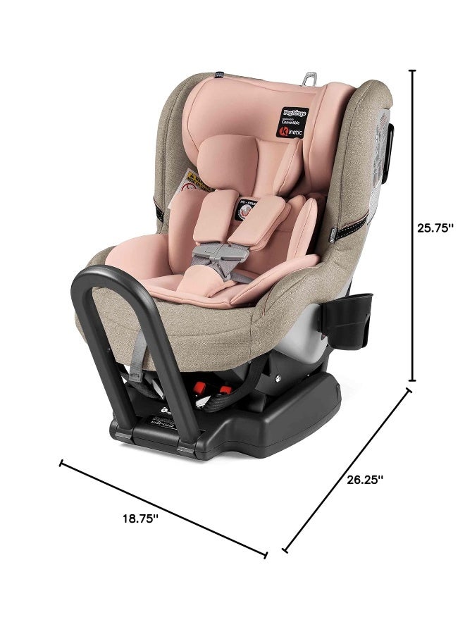 Peg Perego Primo Viaggio Convertible Kinetic - Reversible Car Seat - Rear Facing for Children 5 to 45 lbs and Forward Facing for Children 26.5 to 65 lbs - Made in Italy - Mon Amour (Pink & Beige) - Image 3