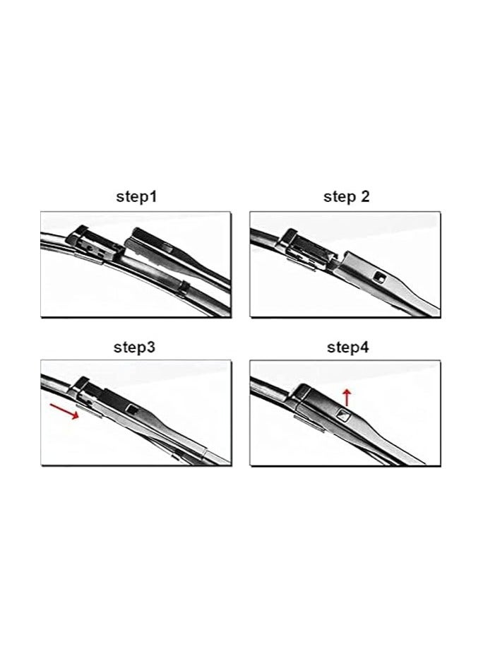 Elshafey Car Front  Windshield Wiper Blades For Skoda Kodiaq 2016 2017 2018 2019 2020 Windshield Wiper Blade 24" 21" - Image 4