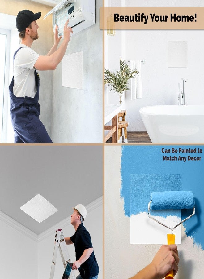 Morvat Spring Access Panel 12x12 Inch for Ceiling & Drywall, Heavy-Duty Durable ABS Plastic & Easy Install Access Box, Wall Hole Cover Plate for Plumbing & Electrical Cables & Wiring, White - Image 5