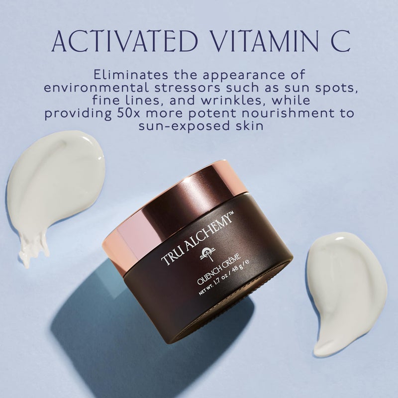 Tru Alchemy Quench CrÃ¨me Daily Facial Moisturizer | Hyaluronic Acid, Vitamin C, & Bakuchiol (better than Retinol) | Daily Firming Skin Moisturizer Face Cream for Women | 1.7 fl oz/48 g - Image 5