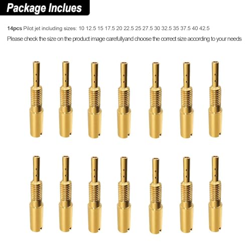 Strongthium Pilot Jet Slow Jet Kit for Mikuni RS HSR HS TM Carburetors VM28/486 10# ~ 42.5# - Image 5