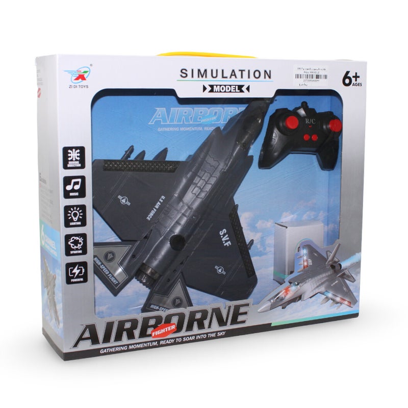 Remote Control Airplane مع إضاءة & صوت