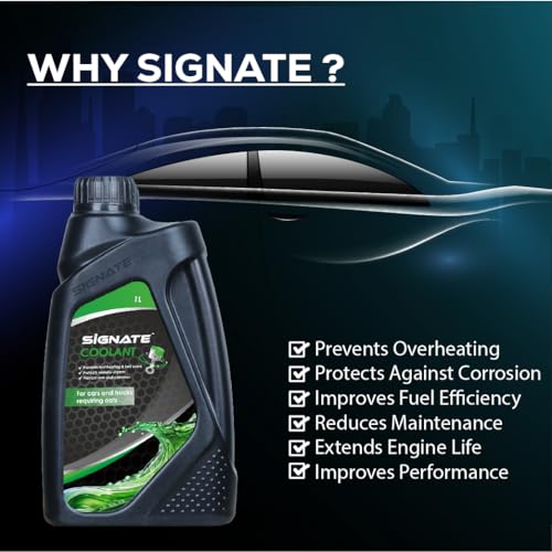 Signate Coolant Water for Cars Premium Engine Coolant Liquid - 1L Compatible with Most Vehicles - Image 2