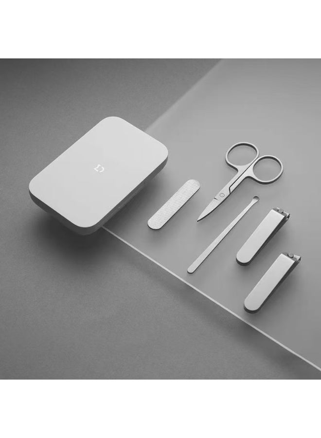 Xiaomi Nail Scissors Set: Anti-Splash Nail Clippers, Stainless Steel Nail Cutters, Unisex, Home Foot Nail Tools with Storage Case (5-Piece Set/Single Option) - Image 2