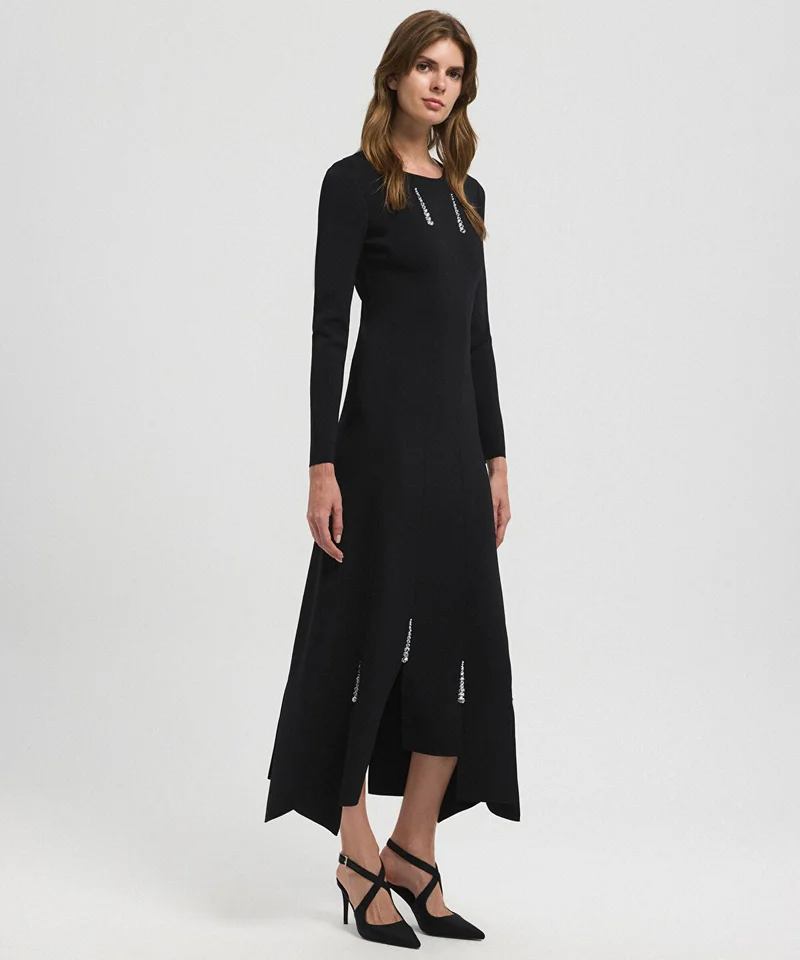 ابيكول Embellished Knit Dress