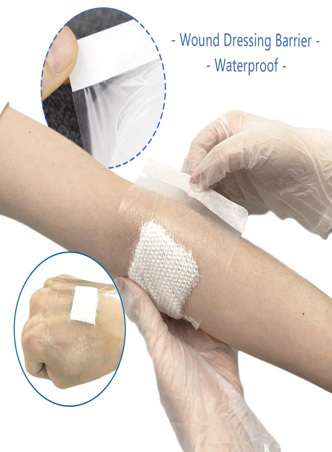 Mediss واقي ضمادة خط PICC للاستحمام - غشاء شفاف 7 بوصة × 7 بوصة، حاجز ضمادة جروح PD لحماية موقع الحقن الوريدي (28، 4 × 4 بوصة) - Image 5