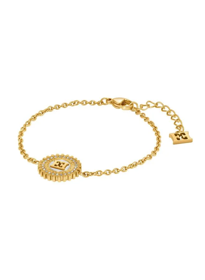 إسكادا Naomi Gold & Silver Plated Stainless Steel Bracelet for Women, 170mm