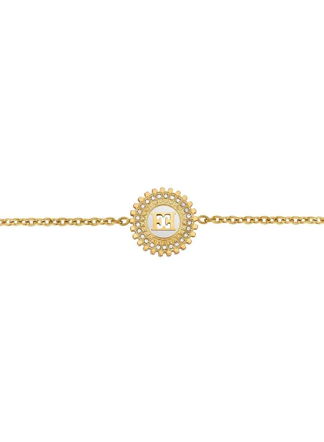 إسكادا Naomi Gold & Silver Plated Stainless Steel Bracelet for Women, 170mm