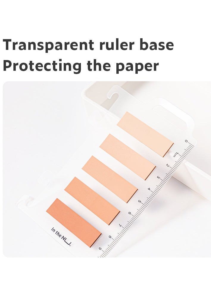 Deli - Deli ENS356-PP Index Tabs – Pink, Transparent BOPP Labels, Removable PP Scale Card, Smooth Writing & Reusable - Image 1