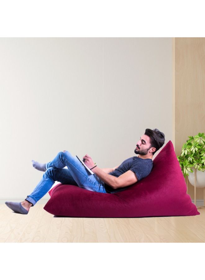 WAVY Red Rocket Comfy Bean Bag - Velvet - Image 2