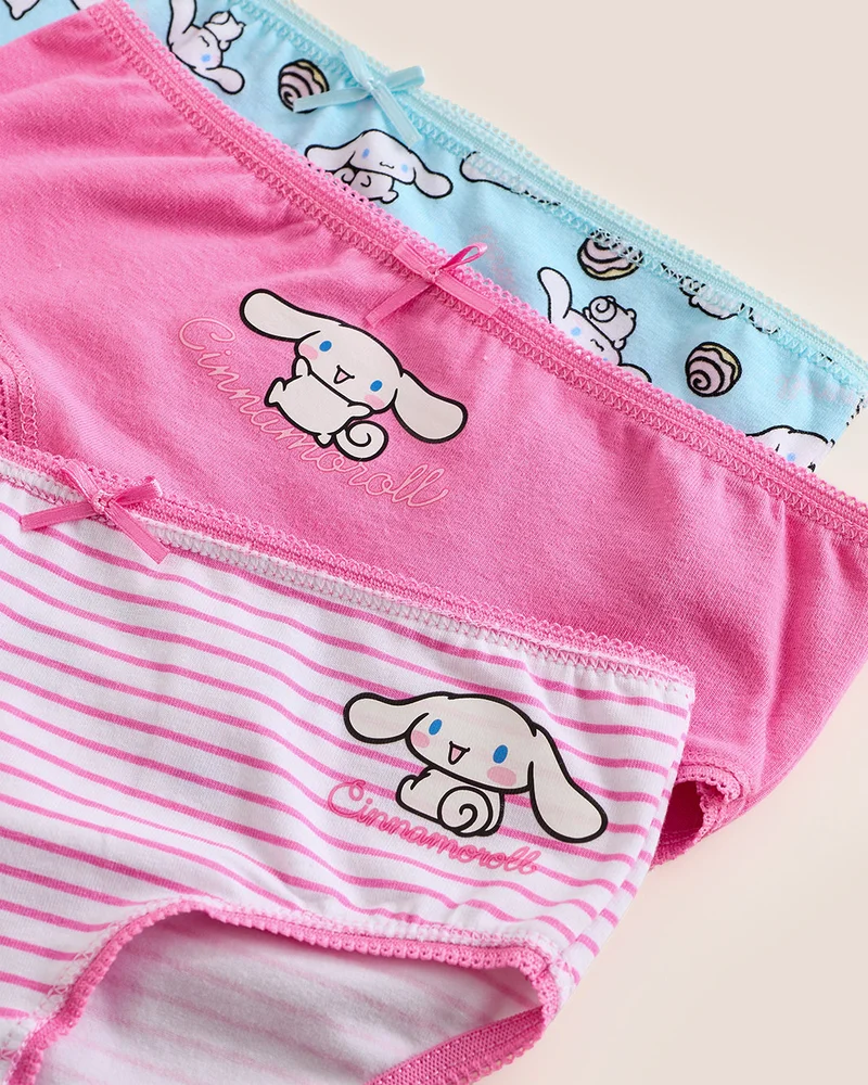 REDTAG Girls Assorted Brief Pack Of 3