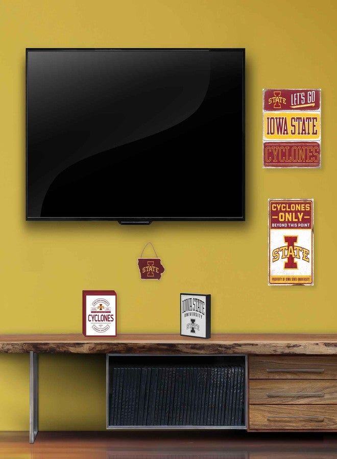 Open Road Brands Property of Iowa State University Cyclones Metal Sign - Vintage Iowa State Sign for Man Cave or Bedroom - Image 5