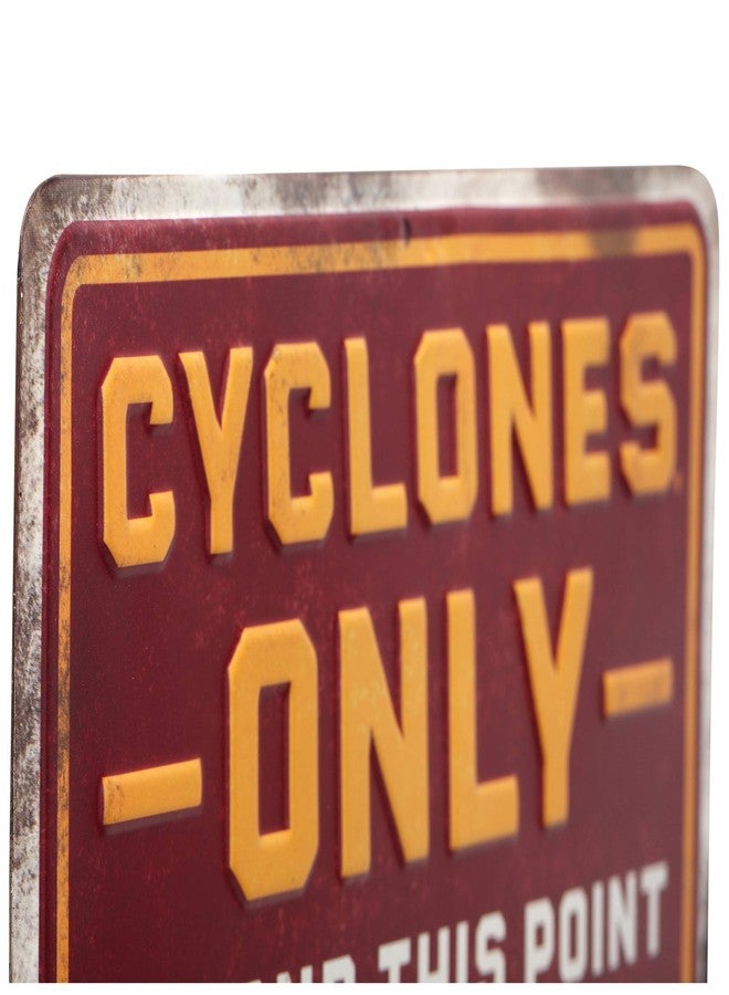 Open Road Brands Property of Iowa State University Cyclones Metal Sign - Vintage Iowa State Sign for Man Cave or Bedroom - Image 4