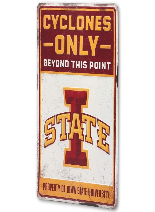 Open Road Brands Property of Iowa State University Cyclones Metal Sign - Vintage Iowa State Sign for Man Cave or Bedroom - Image 2