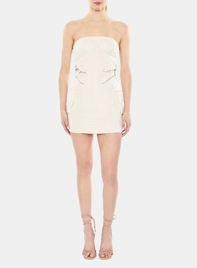 FOREVER 21 Twill Utility Mini Tube Dress - Image 1
