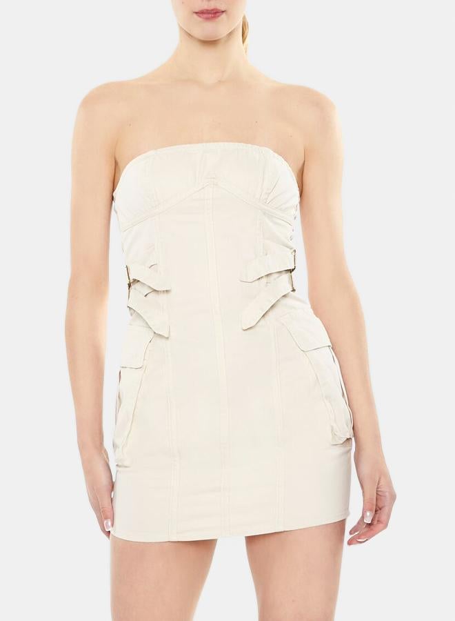 FOREVER 21 Twill Utility Mini Tube Dress - Image 3