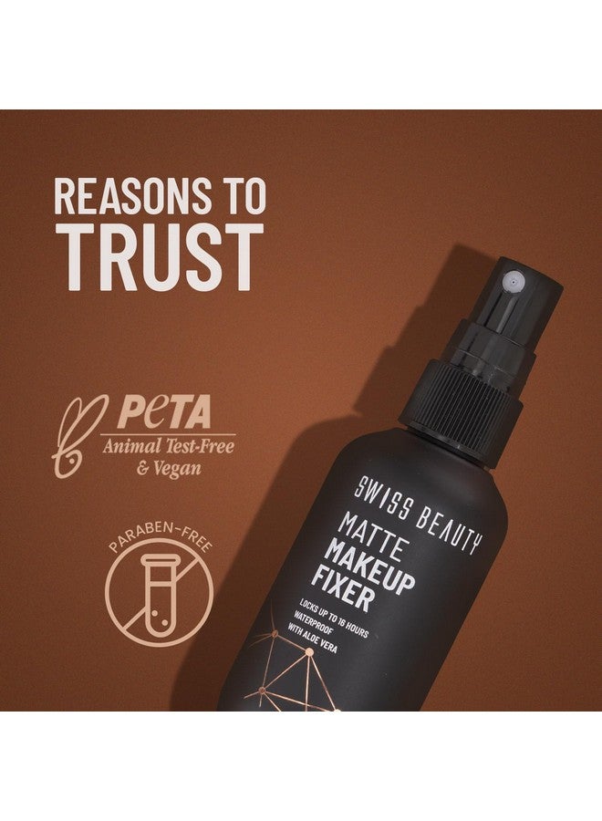 Swiss Beauty Matte Makeup Fixer | 16 Hours Matte Finish | With Vitamin E And Aloe Vera | Waterproof | 70Ml - Image 3