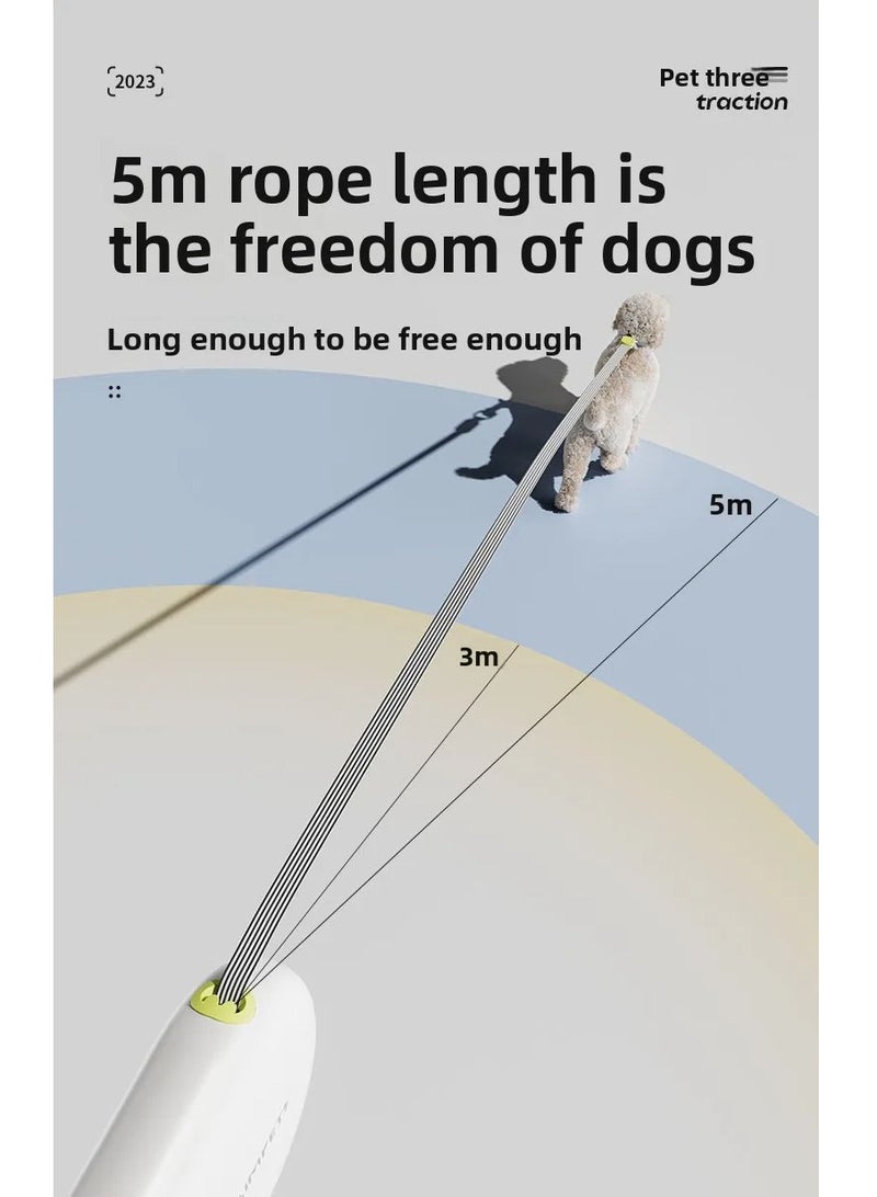 KimPets Pet leash with adjustable and safe extension, dog walking rope, reflective rope, and a 5m leash for dogs - Image 3