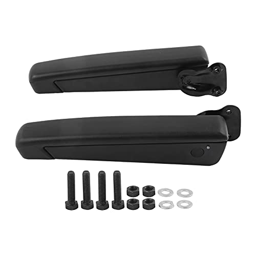 KIMISS Seat Handle, Pair Car Adjustable Seat Armrest Shock Resistant PU Sponge Black Universal for Automobiles Trucks - Image 1