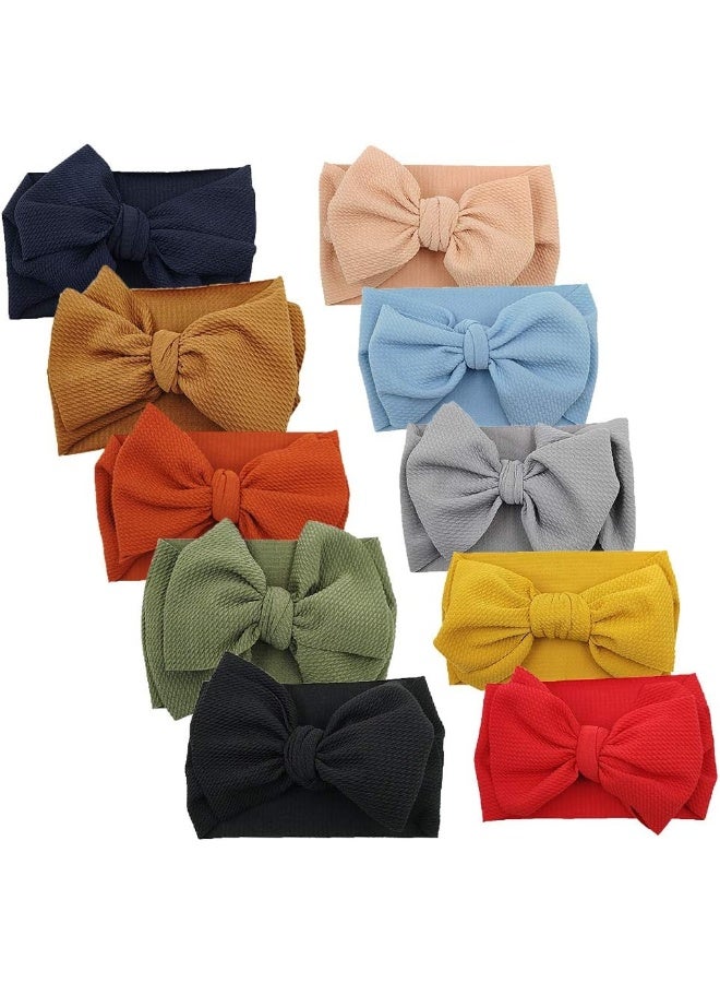 KIDOCHEESE KIDOCHEESE Big Bows Baby Girl Headbands with Bows  - Image 1