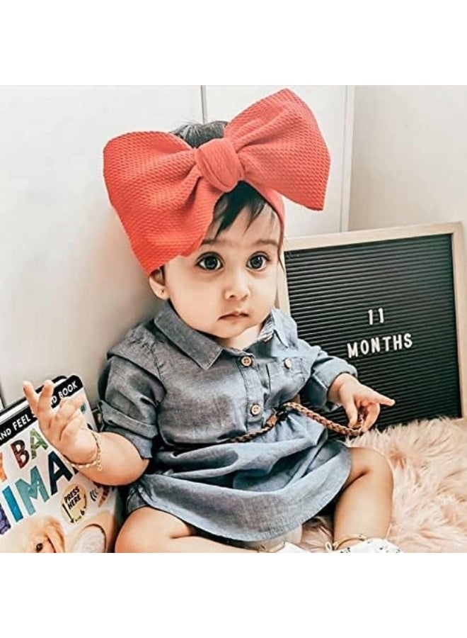 KIDOCHEESE KIDOCHEESE Big Bows Baby Girl Headbands with Bows  - Image 4