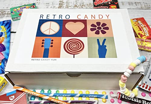 RETRO CANDY YUM ~ Care Package Assortment Gift Box Nostalgic Candy Mix from Childhood for Man or Woman Jr - Image 2