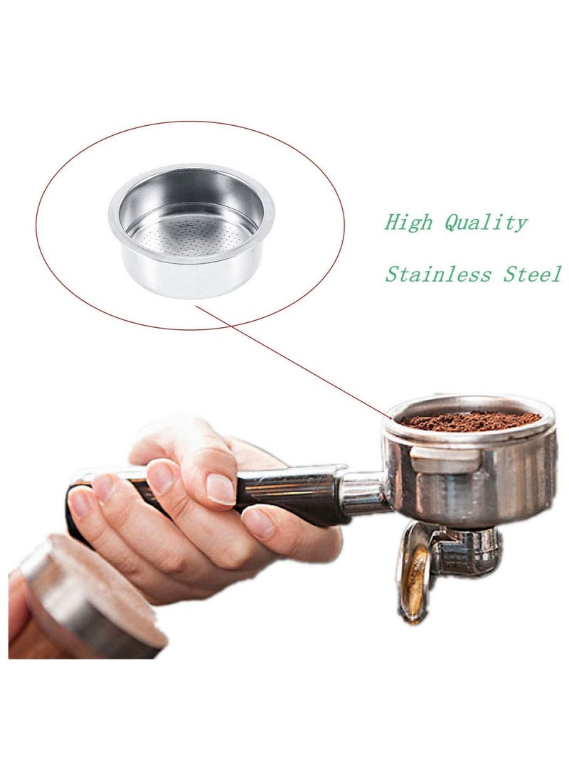SYOSI 51mm Stainless Steel Non Pressurized Filter Basket Reusable Coffee Filter For Coffee Machine Non Pressurized Filter Basket For Breville Delonghi Krups  - Image 2
