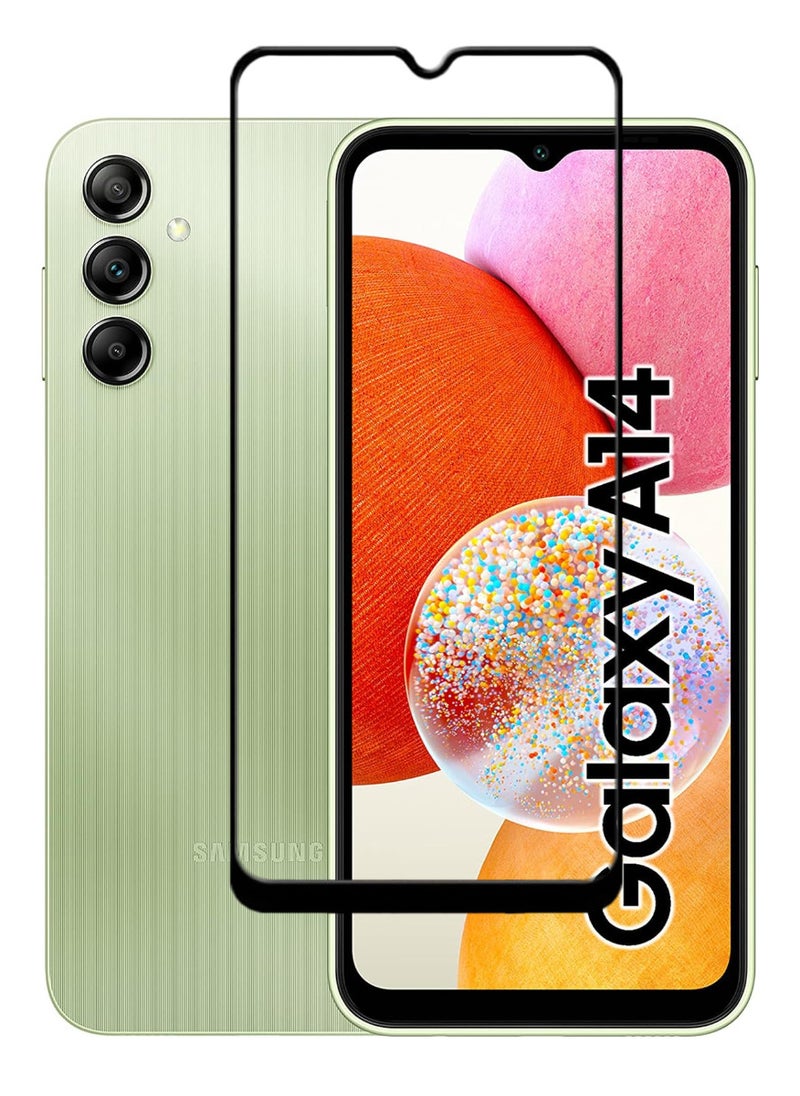 ACLIX Antistatic ESD Dustproof Premium Quality High Definition Tempered Glass Screen Protector Designed For Samsung Galaxy A14 - Image 1
